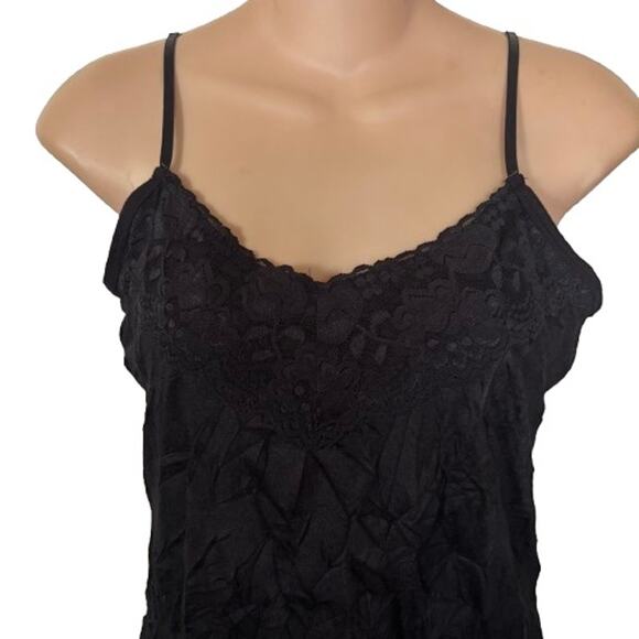 NWT Women’s Maurice’s Y2K Lace Trim Black Babydoll Top Sz L - Picture 3 of 4